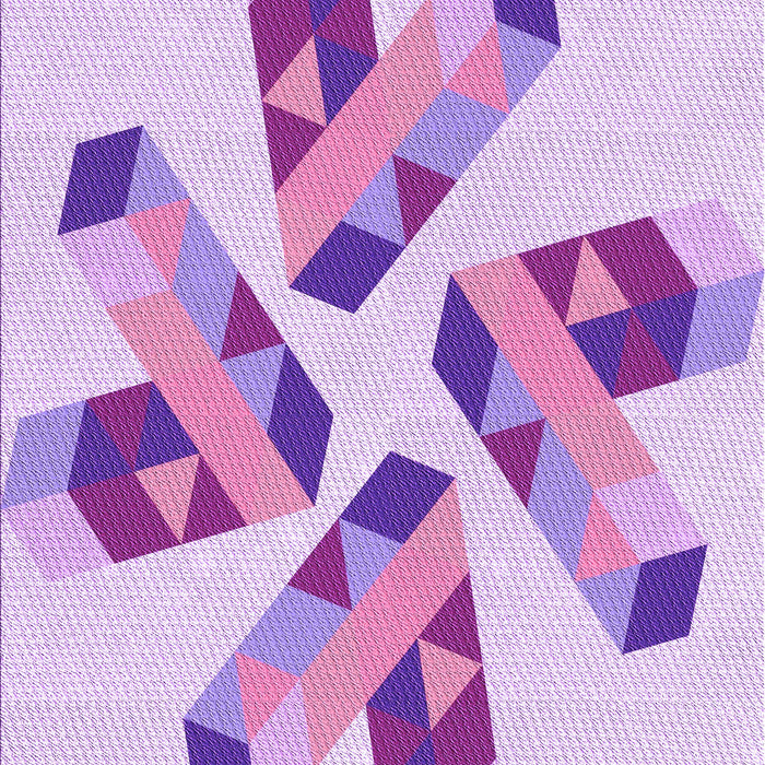 Patterned Purple Rug, pat1547pur