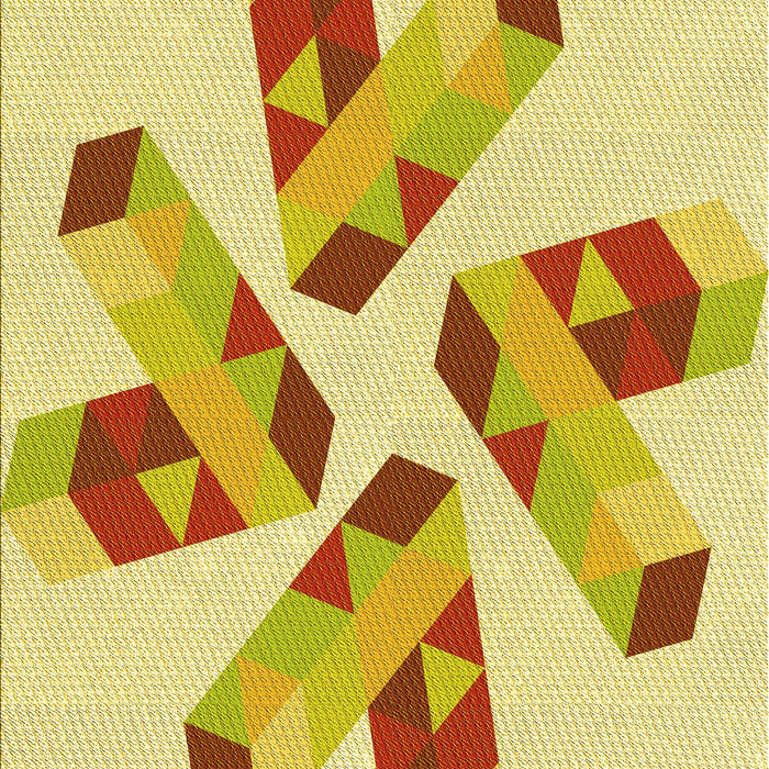 Patterned Cinnamon Brown Rug, pat1547yw