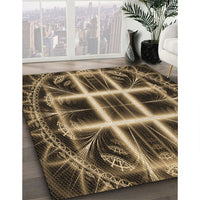 Patterned Peru Brown Rug, pat1548brn