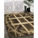 Patterned Peru Brown Rug in Family Room, pat1548brn