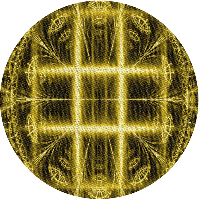 Square Machine Washable Transitional Orange Gold Rug in a Living Room, wshpat1548yw