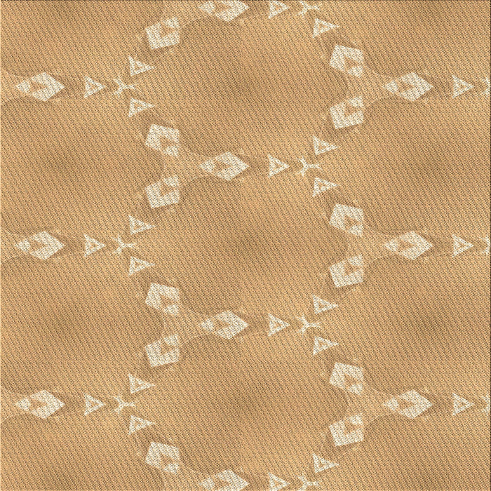 Round Machine Washable Transitional Yellow Orange Rug, wshpat1549brn