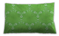 Patterned Rectangular Emerald Green Lumbar Throw Pillow, 13 inch by 19 inch, lbpat1549grn