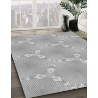 Patterned Silver Gray Rug, pat1549gry