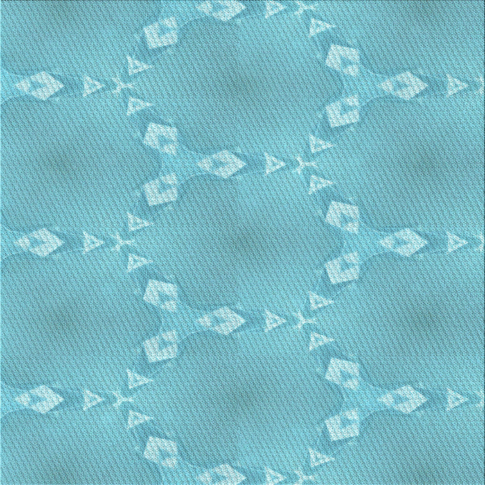 Round Patterned Macaw Blue Green Rug, pat1549lblu