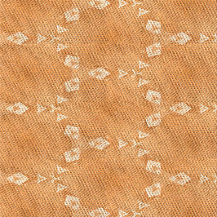 Round Machine Washable Transitional Neon Orange Rug, wshpat1549org