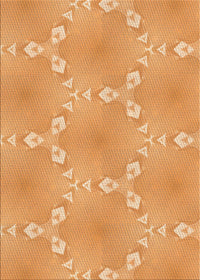 Machine Washable Transitional Neon Orange Rug, wshpat1549org