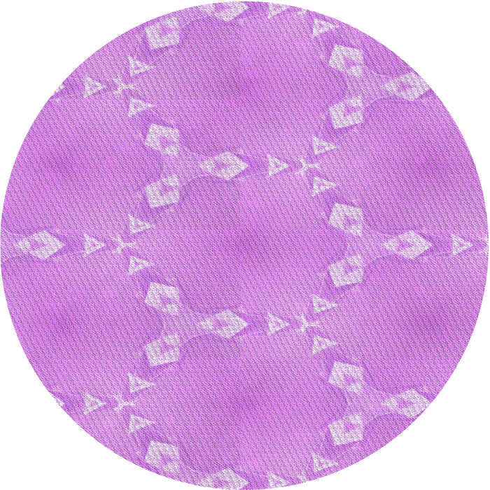 Square Patterned Violet Purple Rug, pat1549pur