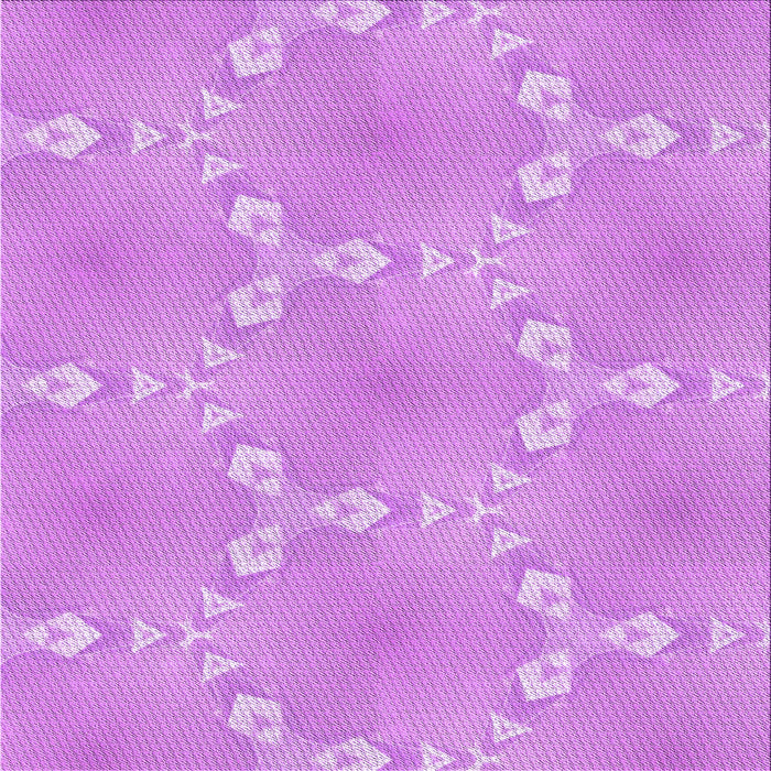 Round Patterned Violet Purple Rug, pat1549pur