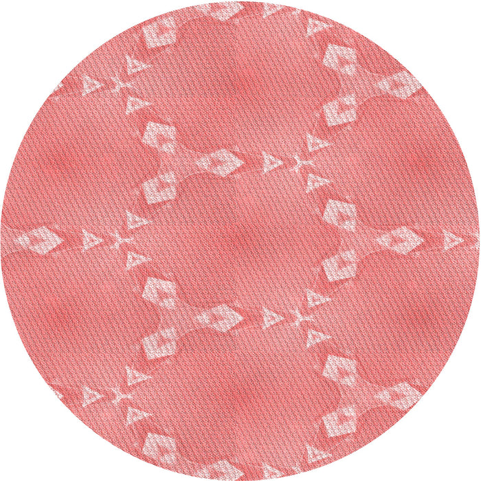 Square Machine Washable Transitional Light Coral Pink Rug in a Living Room, wshpat1549rd