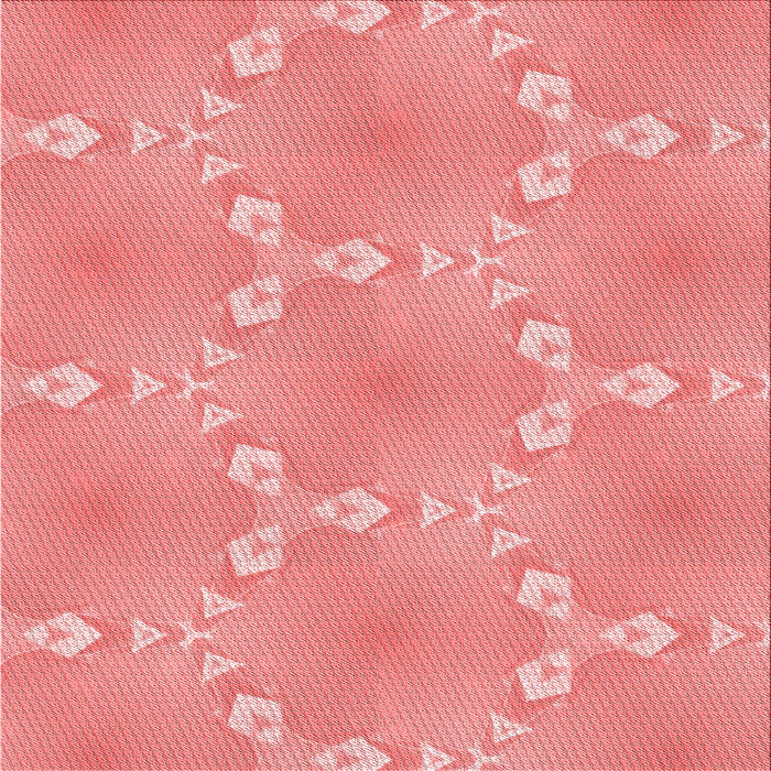 Round Machine Washable Transitional Light Coral Pink Rug, wshpat1549rd