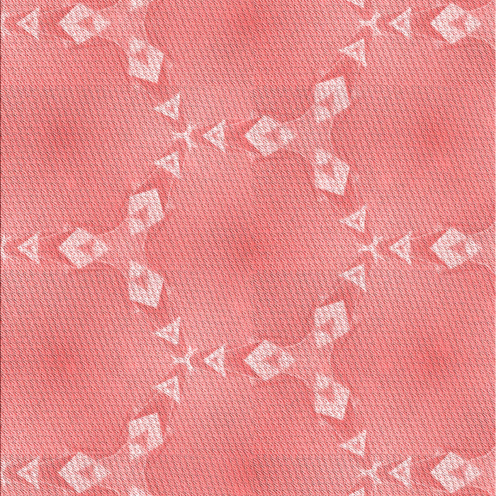Patterned Light Coral Pink Rug, pat1549rd