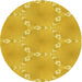 Square Patterned Gold Yellow Rug, pat1549yw