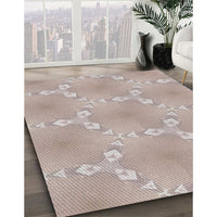 Patterned Rose Gold Pink Novelty Rug, pat1549