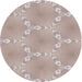 Sideview of Patterned Rose Gold Pink Novelty Rug, pat1549