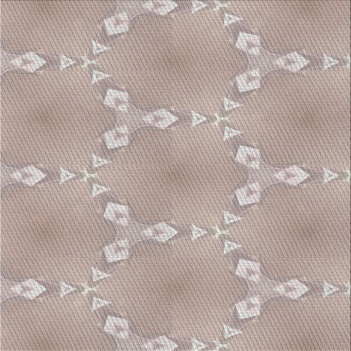 Square Patterned Rose Gold Pink Novelty Rug, pat1549