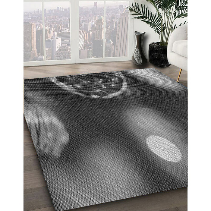 Machine Washable Transitional Gray Rug in a Family Room, wshpat155gry