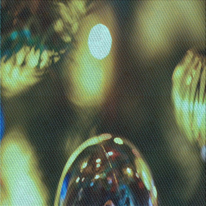 Round Machine Washable Transitional Green Rug, wshpat155lblu