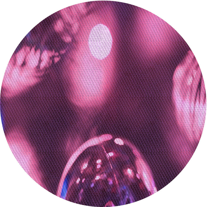 Square Machine Washable Transitional Neon Pink Rug in a Living Room, wshpat155pur