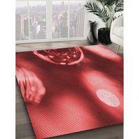 Patterned Red Rug, pat155rd