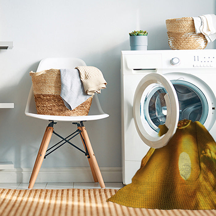 Machine Washable Transitional Red Brown Rug in a Washing Machine, wshpat155yw