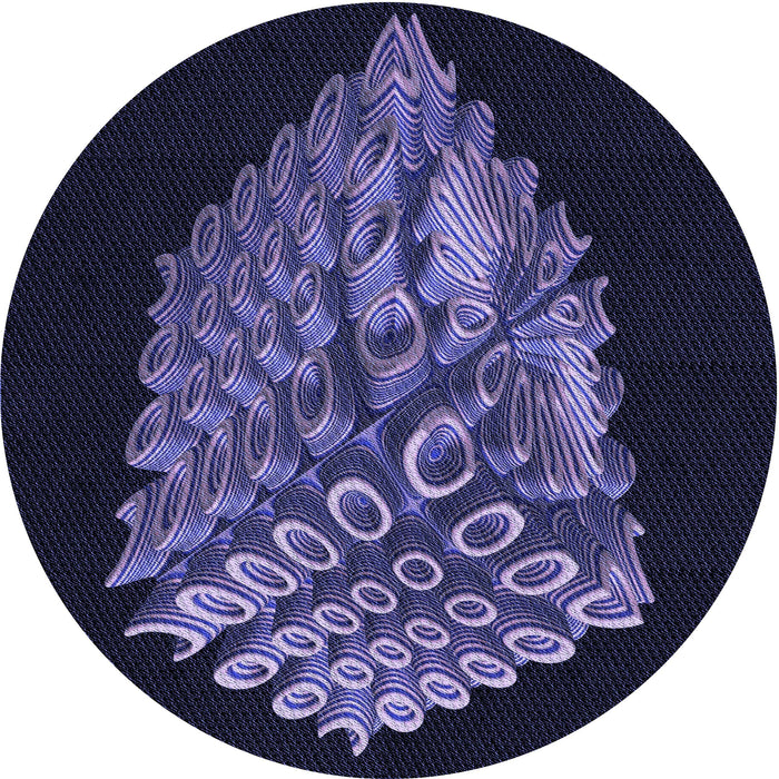 Square Machine Washable Transitional Night Blue Rug in a Living Room, wshpat1550blu