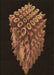 Patterned Saddle Brown Rug, pat1550brn