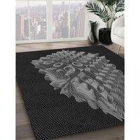 Patterned Ash Gray Rug, pat1550gry