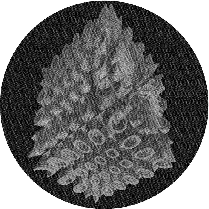 Square Machine Washable Transitional Ash Gray Rug in a Living Room, wshpat1550gry