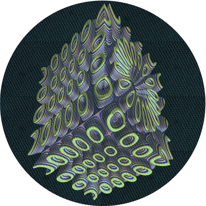 Square Machine Washable Transitional Night Blue Rug in a Living Room, wshpat1550lblu