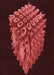 Patterned Fire Brick Red Rug, pat1550rd