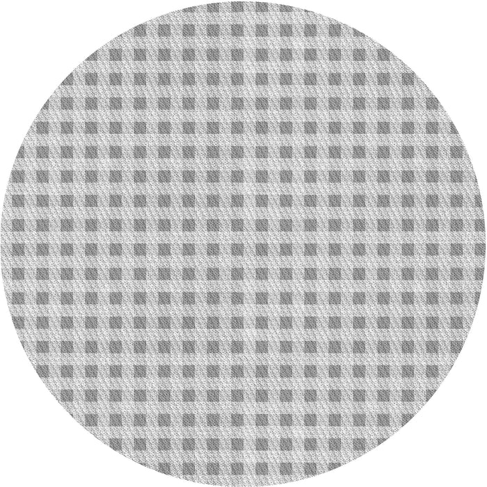 Square Patterned Gunmetal Gray Rug, pat1551gry