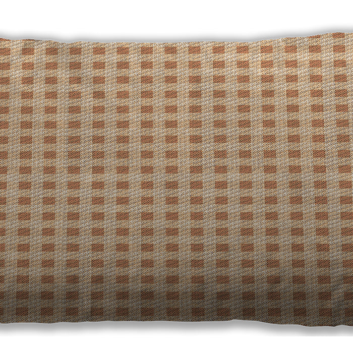 Patterned Rectangular Orange Lumbar Throw Pillow, 13 inch by 19 inch, lbpat1551org
