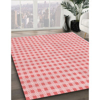 Patterned Red Rug, pat1551rd