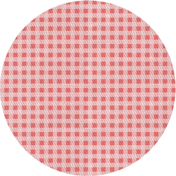 Square Patterned Red Rug, pat1551rd