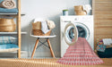 Machine Washable Transitional Red Rug in a Washing Machine, wshpat1551rd