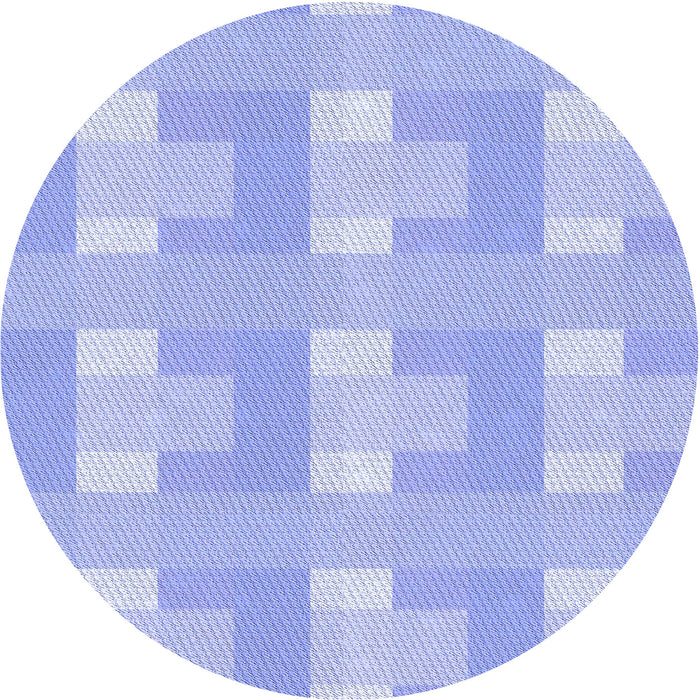 Square Patterned Sky Blue Rug, pat1552blu