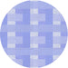 Square Patterned Sky Blue Rug, pat1552blu