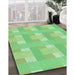 Machine Washable Transitional Jade Green Rug in a Family Room, wshpat1552grn
