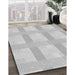Machine Washable Transitional Dark Gray Rug in a Family Room, wshpat1552gry