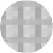 Square Patterned Dark Gray Rug, pat1552gry