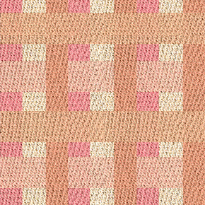 Patterned Orange Rug, pat1552org