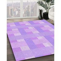 Patterned Purple Rug, pat1552pur