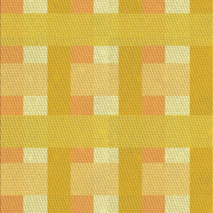 Patterned Bright Gold Yellow Rug, pat1552yw