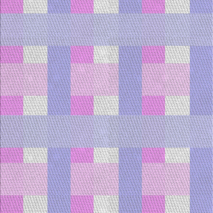 Patterned Pale Lilac Purple Novelty Rug, pat1552