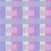 Square Patterned Pale Lilac Purple Novelty Rug, pat1552