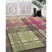 Machine Washable Transitional Raspberry Purple Rug in a Family Room, wshpat1553brn