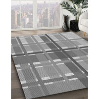 Patterned Smokey Gray Rug, pat1553gry