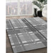 Machine Washable Transitional Smokey Gray Rug in a Family Room, wshpat1553gry