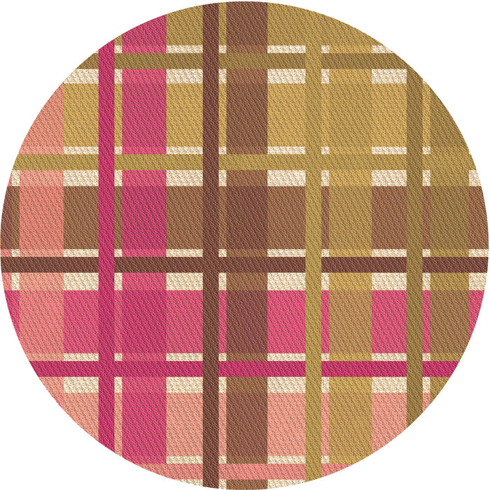 Square Patterned Red Rug, pat1553org